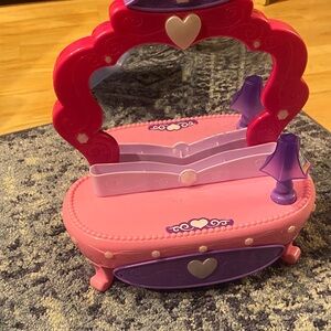 Pink and Purple Toy Vanity Set